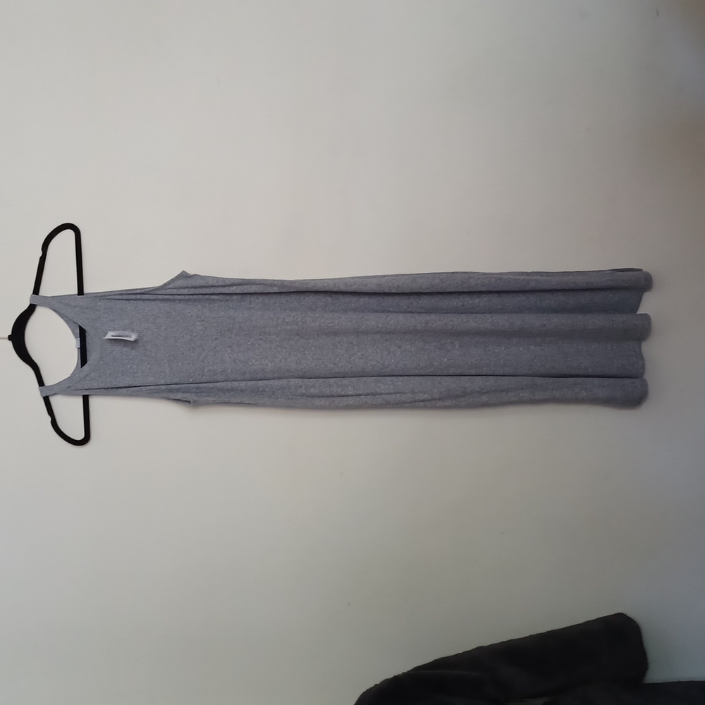 Gray Rib Knit Dress